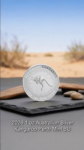 2026 1 oz Australian Silver Kangaroo Perth Mint BU