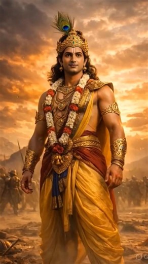 Mahabharat #krishna #arjun #3d shorts