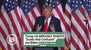 165K views · 8.4K reactions | Trump HILARIOUSLY roasts Joe Biden: "I'm not sure that he's going to be able to make it to the gate, but I guess I'd rather have him than somebody that actually is intelligent." | Blaze Media | Facebook