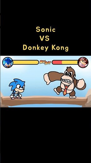 Sonic VS Donkey Kong | Character Battle | Sonic the Hedgehog | Donkey Kong
