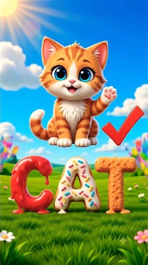 ​Learn to Spell "CAT" 🐱 | Phonics & Word Learning for Toddlers