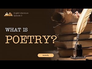If Poetry Confuses You, This Is for You | Elements of Poetry & Its Basic Types Epi. 3