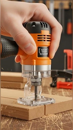 Mini Pocket Router Cutting Perfect Edge 🔧 Realistic Miniature Woodworking Tool
