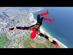 GTA V ps4 🕷 Spiderman Ragdoll test Physics Ep.157 - GTA 5 Euphoria Ragdoll Gameplay