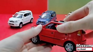 Toy Cars Diecast Car Models Soul Hatchback Model Cars,Pull Back Cars,Boxy Car Toy with Sound and Light for 3+ Year Old Boys(White)