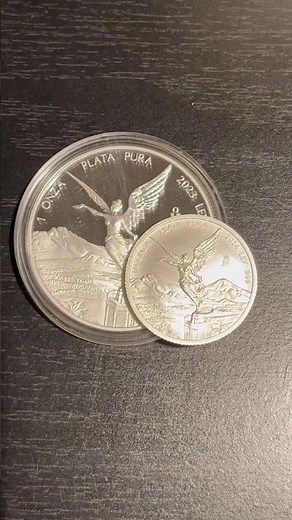Mexico Libertad 1/4 oz vs 1 oz Proof Mexico Silver Coin