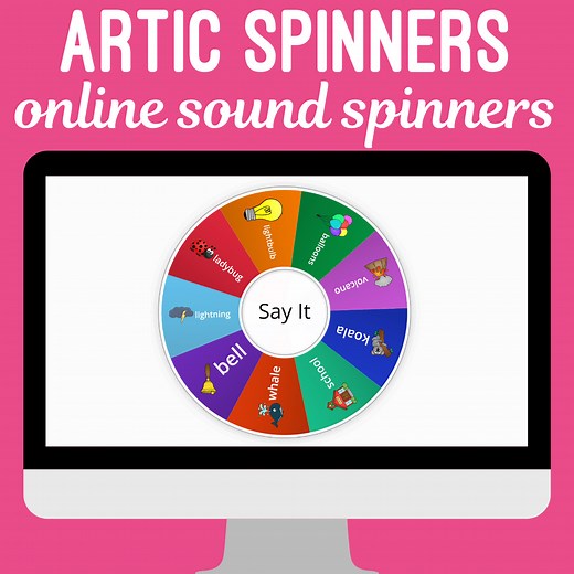 Online Articulation Spinners for Speech Therapy