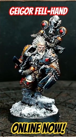 Painting a HORUS HERESY Space Wolves GEIGOR FELL-HAND online now! #horusheresy #miniaturepainting