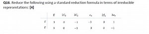 Q16. Reduce the following using a standard reduction formula in... | Filo