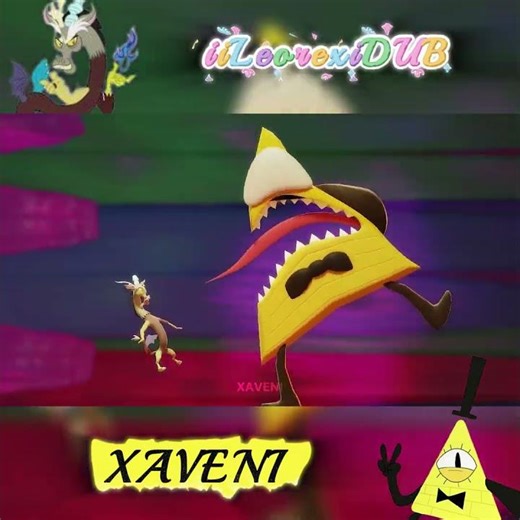 BILL CIPHER VS DISCORD / PART 2 #gravityfalls #mylittlepony #discord #billcipher #animation #dublaj