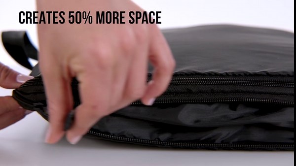 GORILLA GRIP Space Saving Compression Packing Cubes for Travel, Luggage Compressed Organizer Bags with Zipper, Handles, Reduces Wrinkles, Suitcases and Carry On, Storage Essential, 3 Piece Set, Pink