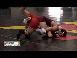 125lbs Jace Schafer (Bloomsburg) vs Waylon Rogers (VMI)
