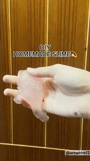 HOW TO MAKE SLIME AT HOME!! #diyslime #slime #slimemixing #diycrafts #easyrecipe #fun #shortvideo
