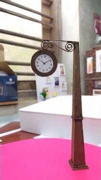 How to make street clock miniature #shorts #shortsfeed #diy #d7craft