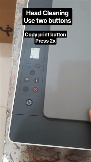 HP Smart Tank 581 Head Cleaning Using Power Button & Copy Print Button | Easy Fix #shorts #printer