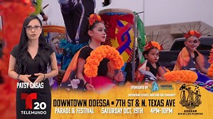 13K views · 44 reactions | Join us for the Dia de los Muertos parade and festival. The event will be October 19th at 7th St. and N Texas in Odessa from 4PM - 10PM.If you can't come out you can watch on Telemundo20 at 7PM. | First Alert 7 | Facebook