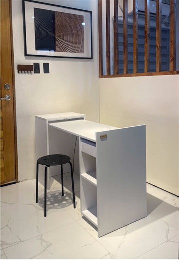 Replying to @Mhemz Proof that a functional table doesn’t need much room. 🍃 Order now and get ₱1000 OFF! Until January 31, 2025 ONLY‼️ ₱6999 PROMO PRICE (Orig price: ₱8000) 🚚 Shipping to Visayas and Mindanao available! Preorder thru🍊orange app: L!nk in B!0 If from metro manila, message us on our f💙b page: PRECISION HOME ##PrecisionHome##SpaceSavingTable##Furniture##FurnitureMaker#CustomFurniture