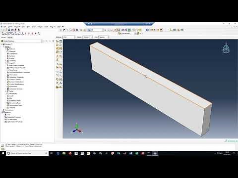 Optimisation topologique sur Abaqus #01 - Modélisation de la poutre en 3D