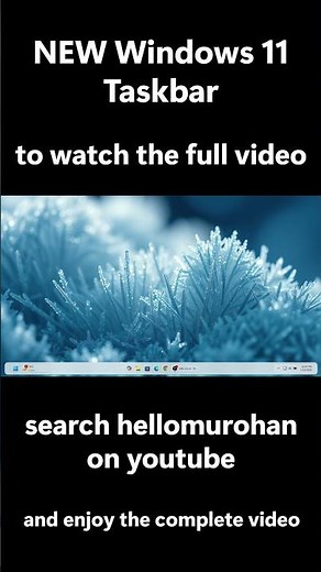 🚀 Upgrade your Windows 11 with the NEW Taskbar (2026) | ;®™ |