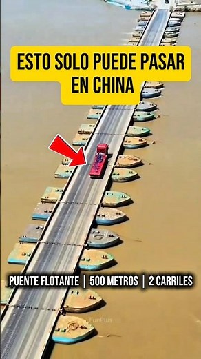 ¡El puente flotante gigante que China arma en horas!