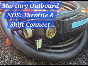 MERCURY OUTBOARD: NOS MERCONTROLS THROTTLE AND SHIFT CABLES INSTALL