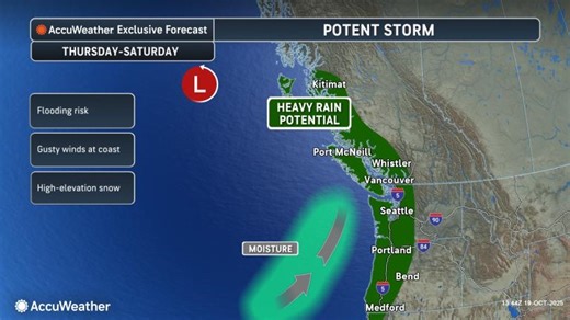 Atmospheric River to advance into the West Coast this week