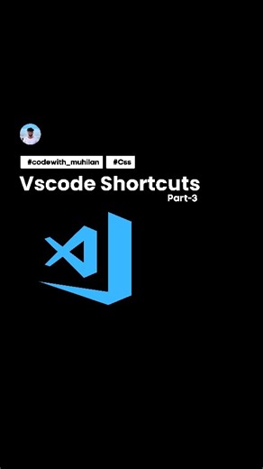 ＭＵＨＩＬＡＮ on Instagram: "Vscode Shortcut's Part-03...🧠 Visit LightswindUI🔥 - "lightswind.com" Buy my Ebook - https://codewithmuhilan.com/ebook Dm us for Website Development Services✨ - (Whatsapp - +91 8838299264) (Mail - Muhilan6601@outlook.com) TAGS: #muhilandevcommunity #coding #webdevelopment #css #lightswindui #codewith_muhilan"
