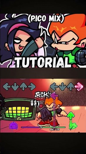 FNF - Tutorial [Pico Mix] (PART 1) (FNF MOD) #shorts