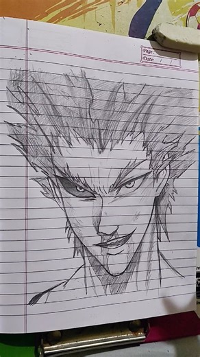 Mohit | anime artist 😊 | DRAW Garou in simple tutorial #art #artist #fyp #explore #garou #viral . | Instagram