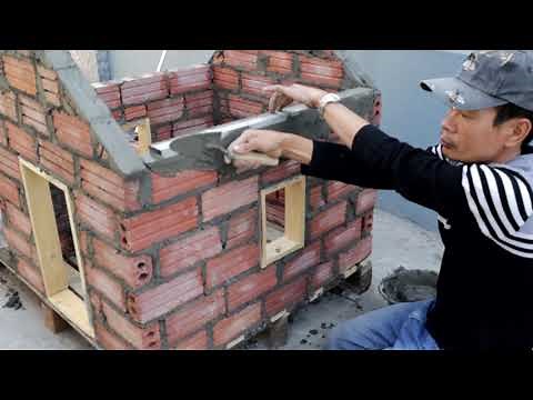 Building beautiful House Puppy by Cement and Brick