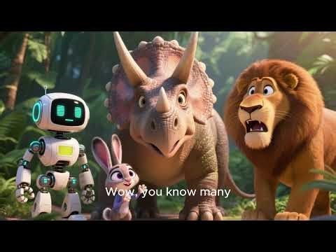Robo Rabbit & Lion Learn the Alphabet | 3D Kids Story Episode 5
