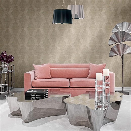 Modern Textured Geometric Wallpaper – Grey & Tan Neutral Tones - Etsy