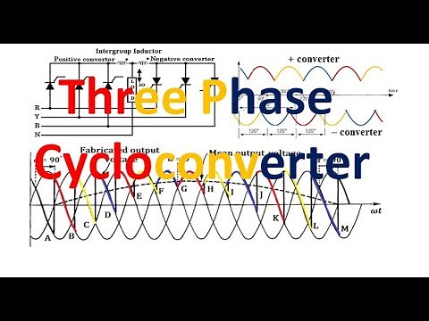 Three phase cyclo-converter 3 to 1 and 3 to 3