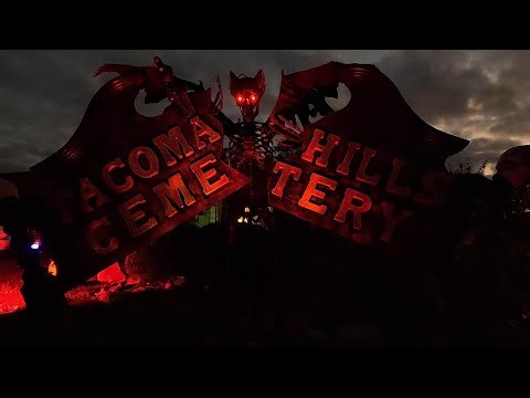 Creating a Cemetery Sign from a Headboard for Halloween