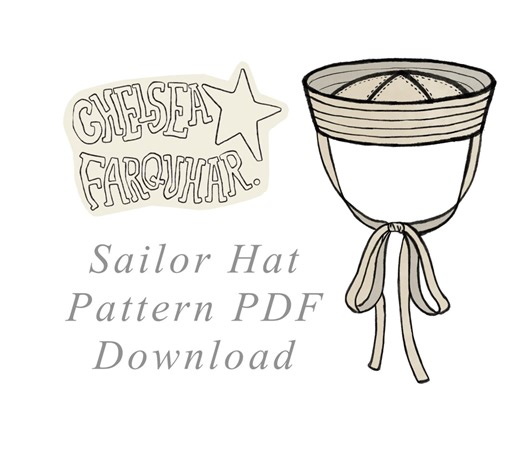 SAILOR HAT PATTERN Pdf and Videofor Beginners - Etsy