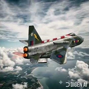 イギリスの超音速戦闘機「イングリッシュ・エレクトリック ライトニング」です。#army