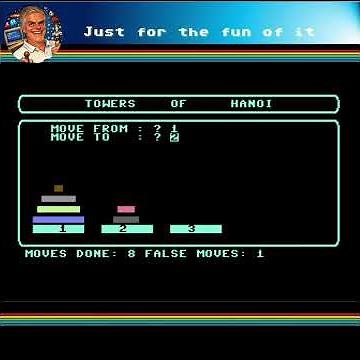 Coding the Towers of Hanoi in Commodore 64 BASIC