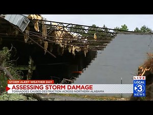 Storm damage in Henagar, AL