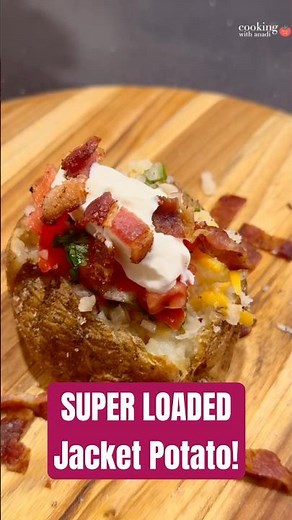 The Ultimate Fridge-Clearing Loaded Baked Potato 🥔 #shorts #easyrecipe #food