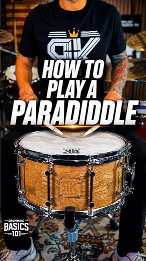 How to Play A Paradiddle Drum Rudiment Beginner Drum Lesson 🥁 #drums