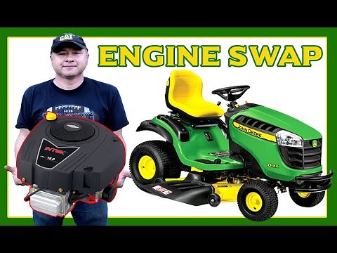 John Deere Riding Mower Engine Swap In Less Than An Hour!