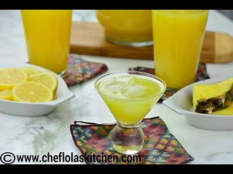 Drink Recipes: Lemon Ginger Pineapple Juice | Afropotluck