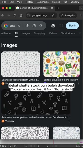 Keyword design sublimation: PATTERN OF EDUCATIONAL ICONS