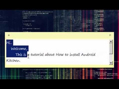 How to Install Android Kitchen Tutorial