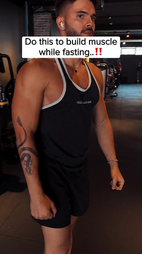 Do this to build muscle while fasting #gym #fitness #gainmuscle | Ado Pereira