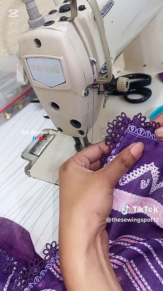 How to Attach Lace to Dupatta with Piping Techniques