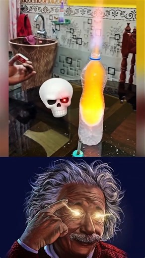 Fire Burst in Bottle Experiment awareness | Cigarette Smoke Explosion Science Trick