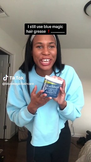 Do you still use Blue Magic?! 🤗💙✨ #BlueMagic #NaturalHair #nostalgia #hairtok #bluemagicgrease