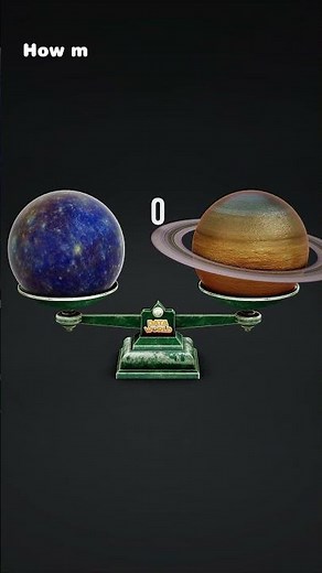 Mercury vs Saturn & Jupiter | Planet Size Comparison | How Many Mercurys Equal Saturn or Jupiter?