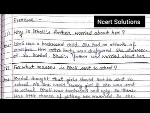 Bholi Chapter 9 Class 10th English Question Answer || NCERT Solution || #cbse #ncert